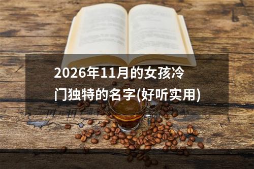 2026年11月的女孩冷门独特的名字(好听实用)