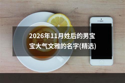 2026年11月姓后的男宝宝大气文雅的名字(精选)