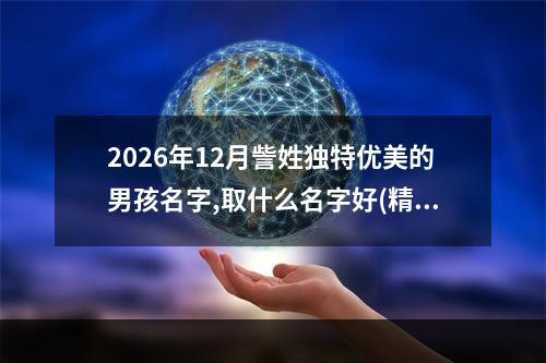 2026年12月訾姓独特优美的男孩名字,取什么名字好(精选)