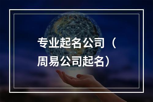 专业起名公司（周易公司起名）