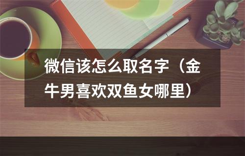 微信该怎么取名字（金牛男喜欢双鱼女哪里）