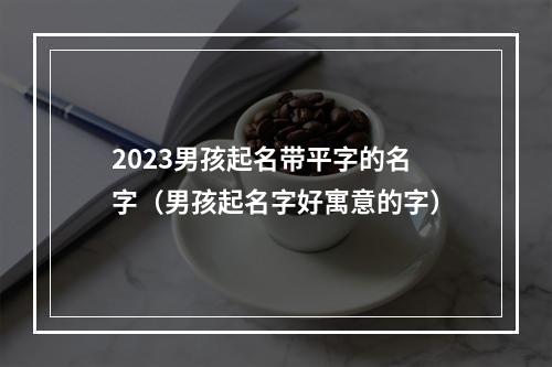 2023男孩起名带平字的名字（男孩起名字好寓意的字）