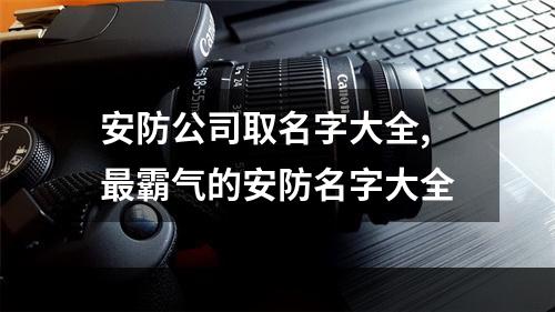 安防公司取名字大全,最霸气的安防名字大全