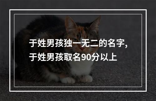 于姓男孩独一无二的名字,于姓男孩取名90分以上