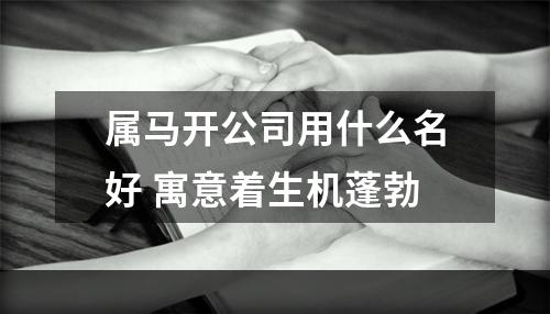 属马开公司用什么名好 寓意着生机蓬勃
