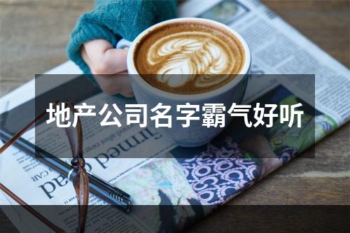 地产公司名字霸气好听