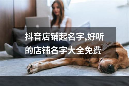 抖音店铺起名字,好听的店铺名字大全免费