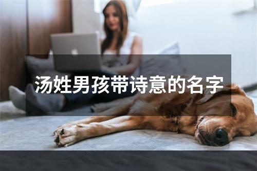 汤姓男孩带诗意的名字