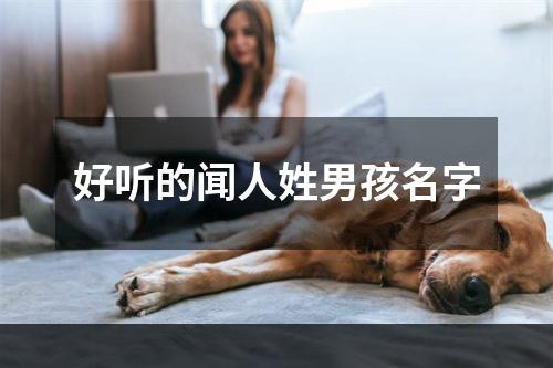 好听的闻人姓男孩名字