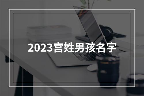 2023宫姓男孩名字