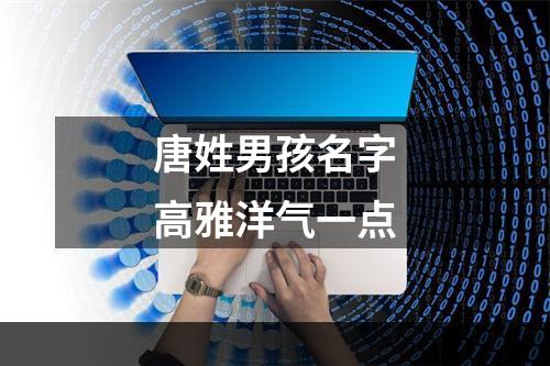唐姓男孩名字高雅洋气一点