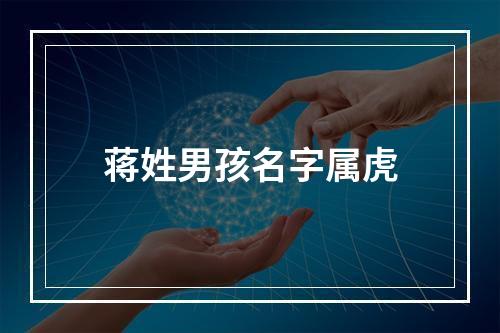 蒋姓男孩名字属虎