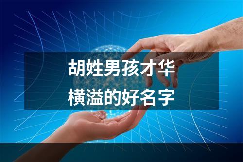 胡姓男孩才华横溢的好名字