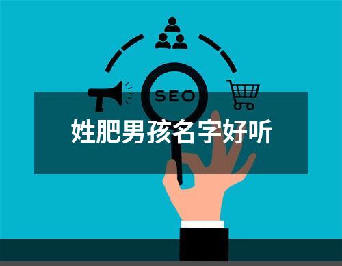 姓肥男孩名字好听