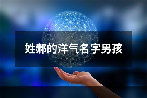 姓郝的洋气名字男孩