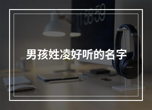 男孩姓凌好听的名字