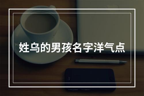 姓乌的男孩名字洋气点