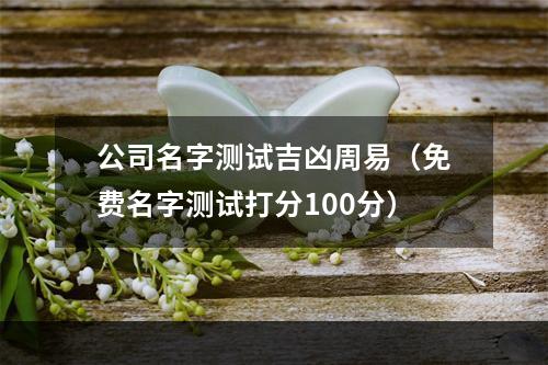 公司名字测试吉凶周易（免费名字测试打分100分）
