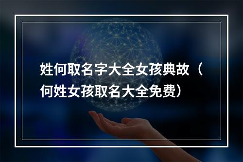 姓何取名字大全女孩典故（何姓女孩取名大全免费）