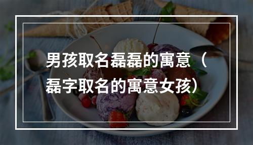 男孩取名磊磊的寓意（磊字取名的寓意女孩）