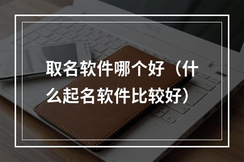 取名软件哪个好（什么起名软件比较好）