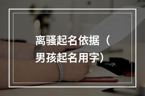 离骚起名依据（男孩起名用字）