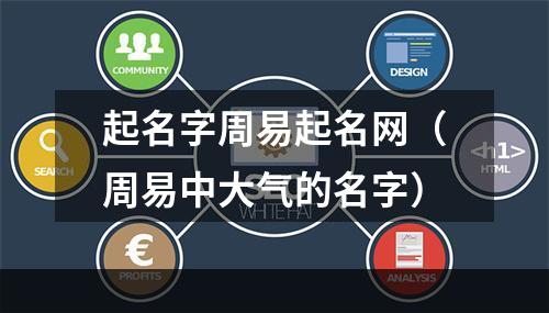起名字周易起名网（周易中大气的名字）