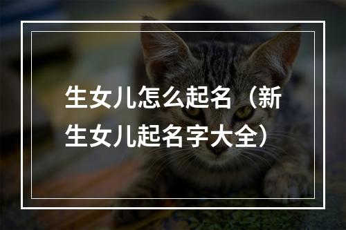 生女儿怎么起名（新生女儿起名字大全）