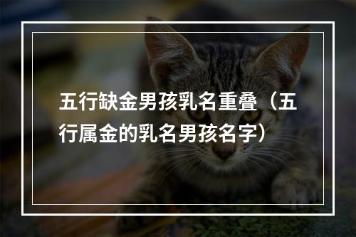 五行缺金男孩乳名重叠（五行属金的乳名男孩名字）
