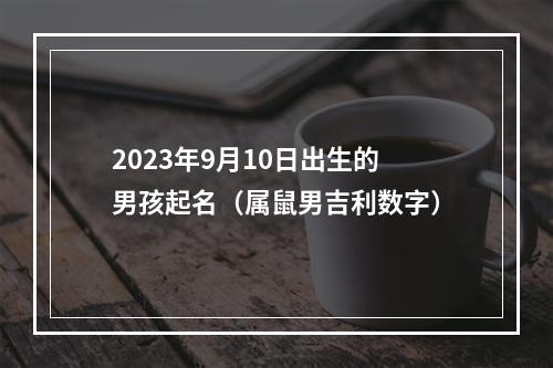 2023年9月10日出生的男孩起名（属鼠男吉利数字）