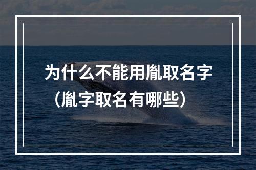 为什么不能用胤取名字（胤字取名有哪些）