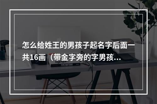 怎么给姓王的男孩子起名字后面一共16画（带金字旁的字男孩取名）