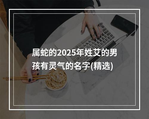 属蛇的2025年姓艾的男孩有灵气的名字(精选)