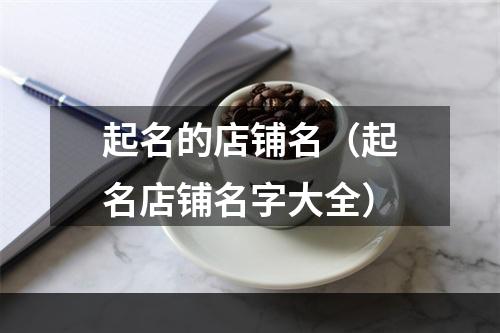起名的店铺名（起名店铺名字大全）