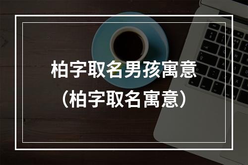 柏字取名男孩寓意（柏字取名寓意）