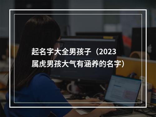 起名字大全男孩子（2023属虎男孩大气有涵养的名字）