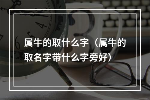 属牛的取什么字（属牛的取名字带什么字旁好）