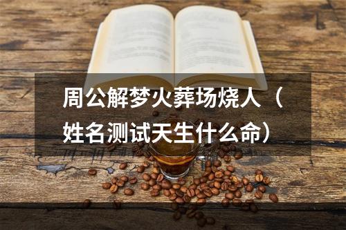 周公解梦火葬场烧人（姓名测试天生什么命）