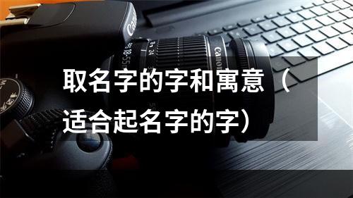 取名字的字和寓意（适合起名字的字）