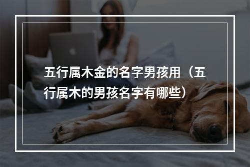 五行属木金的名字男孩用（五行属木的男孩名字有哪些）