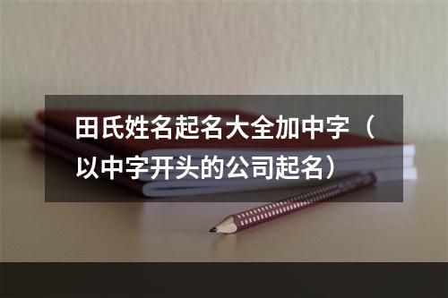 田氏姓名起名大全加中字（以中字开头的公司起名）