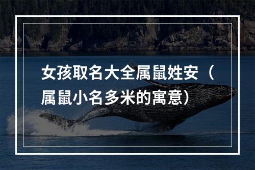 女孩取名大全属鼠姓安（属鼠小名多米的寓意）