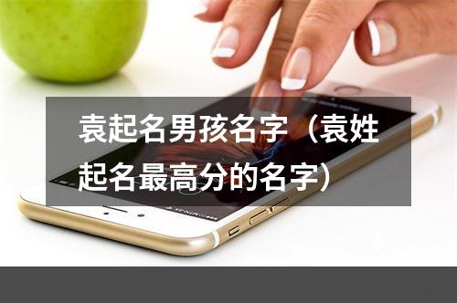 袁起名男孩名字（袁姓起名最高分的名字）