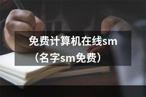 免费计算机在线sm（名字sm免费）