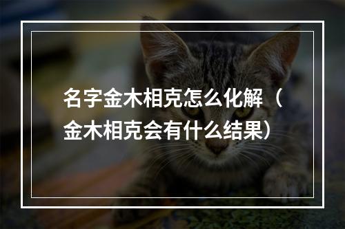 名字金木相克怎么化解（金木相克会有什么结果）