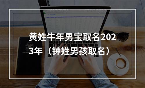 黄姓牛年男宝取名2023年（钟姓男孩取名）