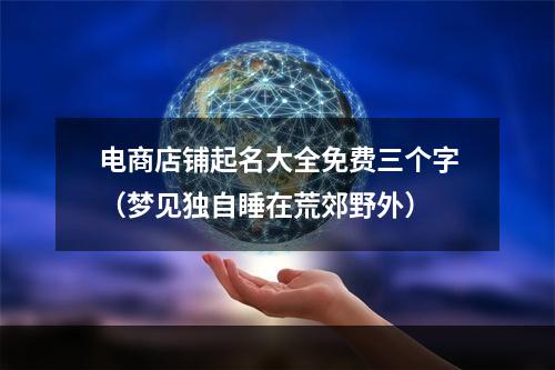 电商店铺起名大全免费三个字（梦见独自睡在荒郊野外）