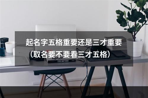 起名字五格重要还是三才重要（取名要不要看三才五格）
