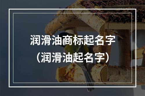 润滑油商标起名字（润滑油起名字）