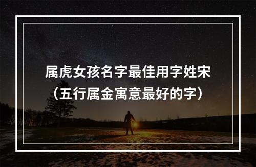 属虎女孩名字最佳用字姓宋（五行属金寓意最好的字）